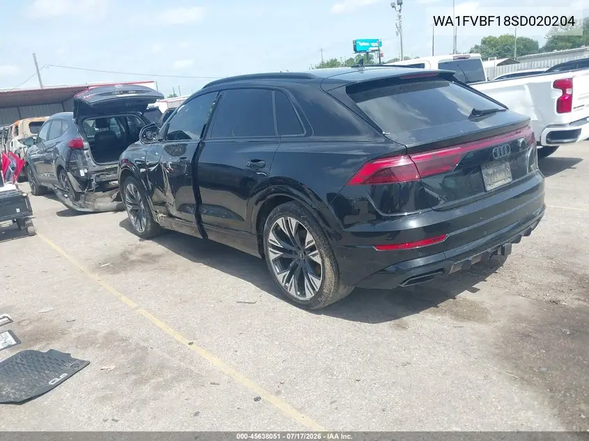 2025 Audi Q8 Prestige 55 Tfsi Quattro VIN: WA1FVBF18SD020204 Lot: 45638051