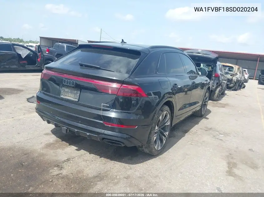 2025 Audi Q8 Prestige 55 Tfsi Quattro VIN: WA1FVBF18SD020204 Lot: 45638051