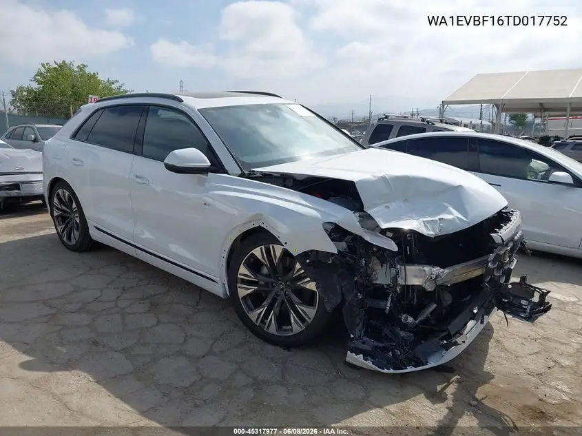 2026 Audi Q8 Premium Plus 55 Tfsi Quattro Tiptronic VIN: WA1EVBF16TD017752 Lot: 45317977
