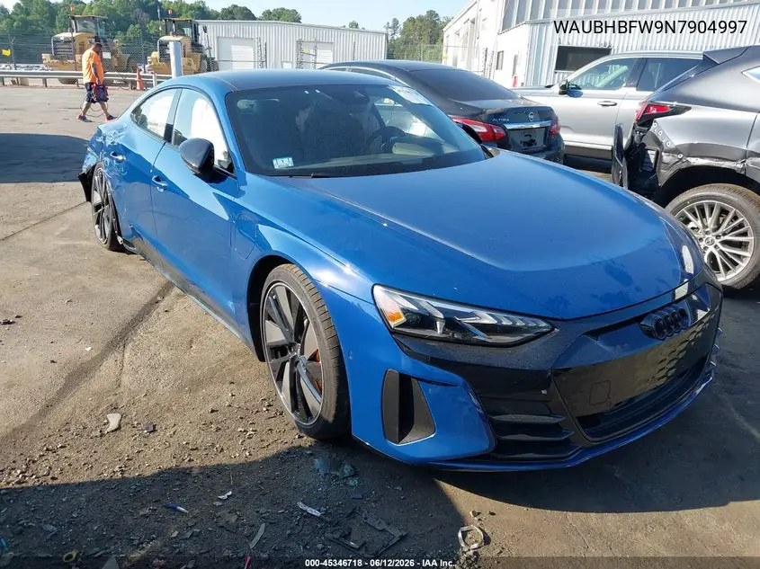 2022 Audi Rs E-Tron Gt Quattro VIN: WAUBHBFW9N7904997 Lot: 45346718