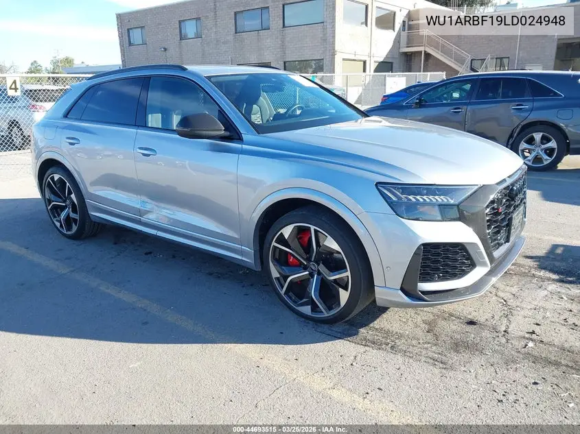 2020 Audi Rs Q8 Tfsi Quattro Tiptronic VIN: WU1ARBF19LD024948 Lot: 44693515