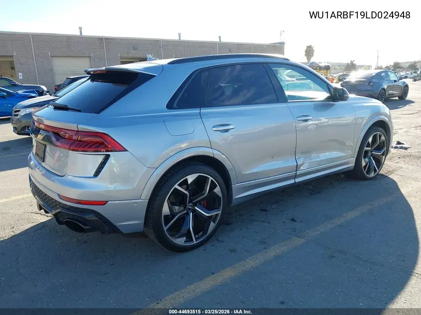2020 Audi Rs Q8 Tfsi Quattro Tiptronic VIN: WU1ARBF19LD024948 Lot: 44693515