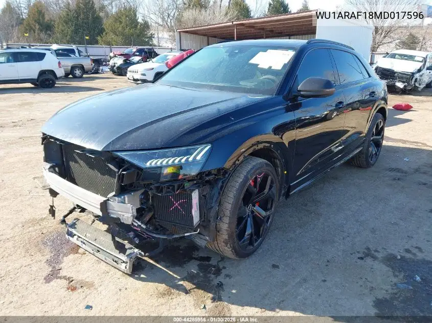 2021 Audi Rs Q8 Tfsi Quattro Tiptronic VIN: WU1ARAF18MD017596 Lot: 44285956