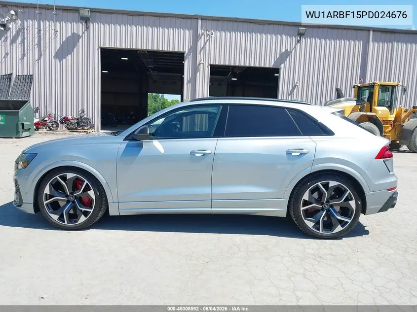 2023 Audi Rs Q8 Tfsi Quattro Tiptronic VIN: WU1ARBF15PD024676 Lot: 45308592