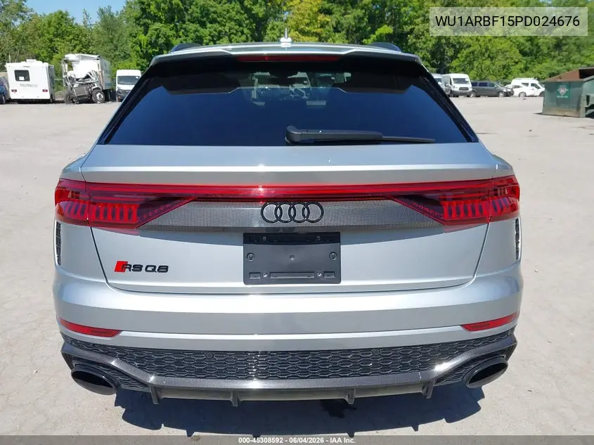 2023 Audi Rs Q8 Tfsi Quattro Tiptronic VIN: WU1ARBF15PD024676 Lot: 45308592