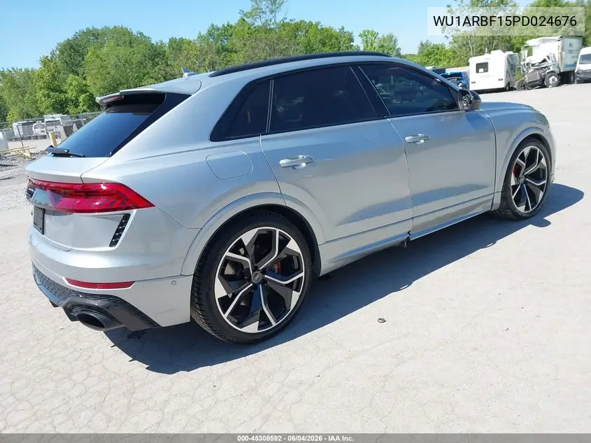 2023 Audi Rs Q8 Tfsi Quattro Tiptronic VIN: WU1ARBF15PD024676 Lot: 45308592