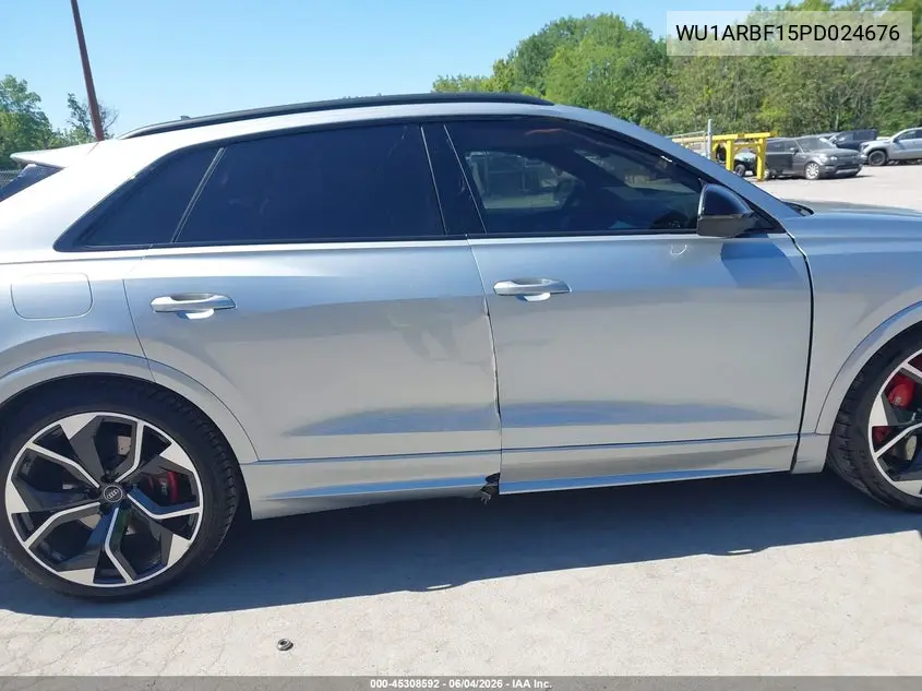 2023 Audi Rs Q8 Tfsi Quattro Tiptronic VIN: WU1ARBF15PD024676 Lot: 45308592