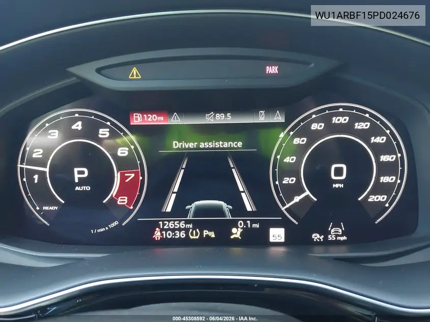 2023 Audi Rs Q8 Tfsi Quattro Tiptronic VIN: WU1ARBF15PD024676 Lot: 45308592