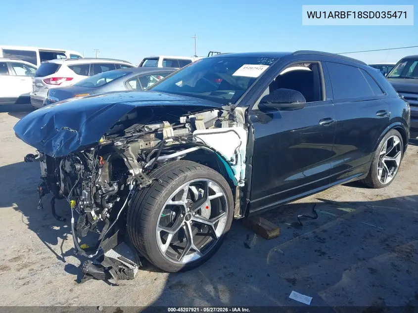 2025 Audi Rs Q8 Quattro Tiptronic VIN: WU1ARBF18SD035471 Lot: 45207921