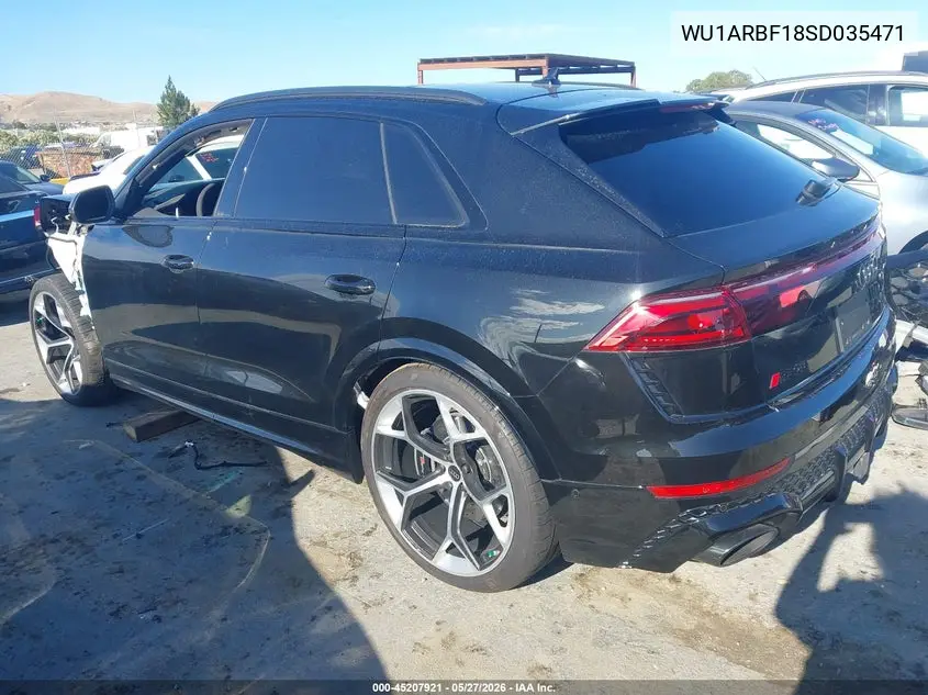 2025 Audi Rs Q8 Quattro Tiptronic VIN: WU1ARBF18SD035471 Lot: 45207921