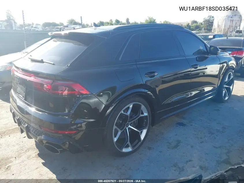 2025 Audi Rs Q8 Quattro Tiptronic VIN: WU1ARBF18SD035471 Lot: 45207921