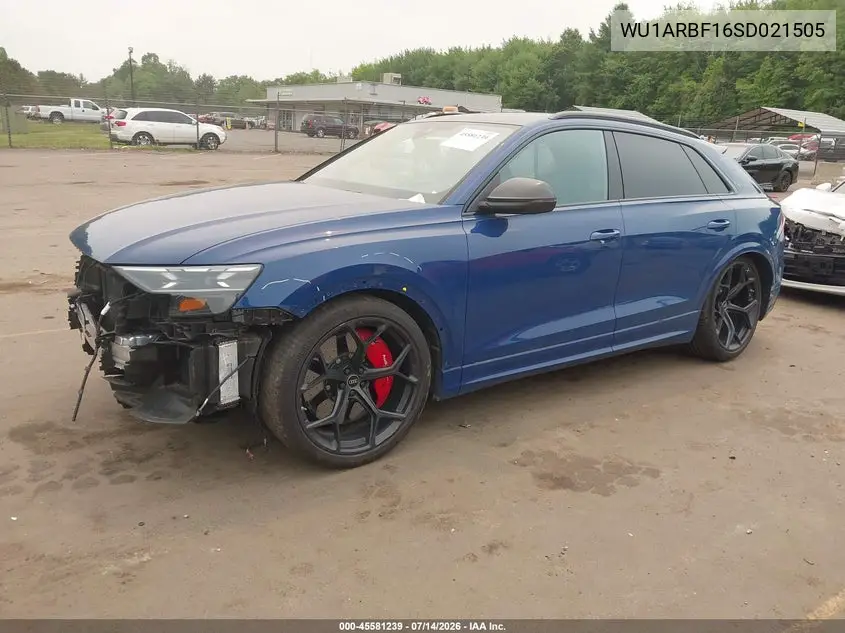 2025 Audi Rs Q8 Quattro Tiptronic VIN: WU1ARBF16SD021505 Lot: 45581239