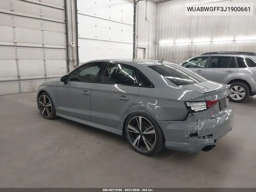 2018 Audi Rs 3 2.5T VIN: WUABWGFF3J1900661 Lot: 45173166