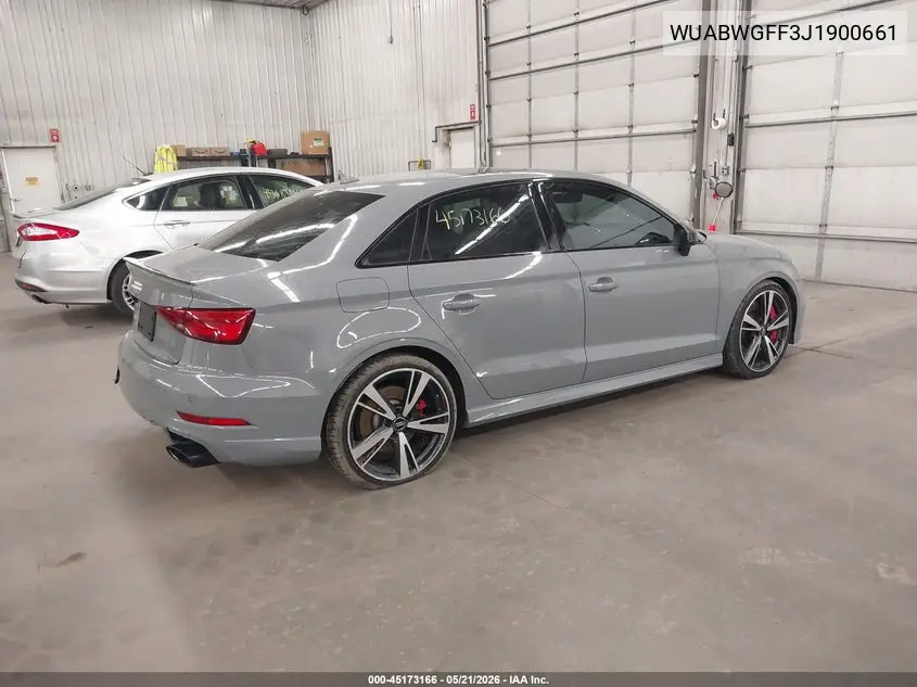 2018 Audi Rs 3 2.5T VIN: WUABWGFF3J1900661 Lot: 45173166