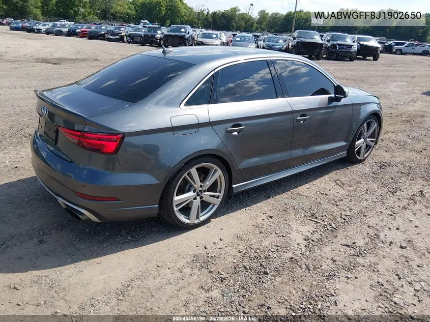 2018 Audi Rs 3 2.5T VIN: WUABWGFF8J1902650 Lot: 45496198