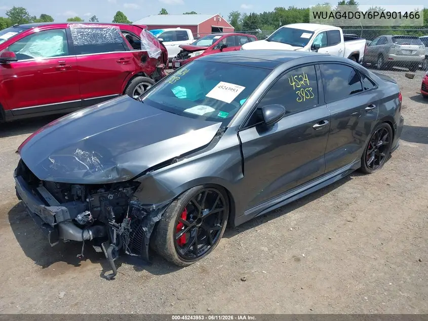 2023 Audi Rs 3 Tfsi Quattro S Tronic VIN: WUAG4DGY6PA901466 Lot: 45243953