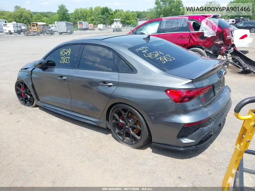 2023 Audi Rs 3 Tfsi Quattro S Tronic VIN: WUAG4DGY6PA901466 Lot: 45243953