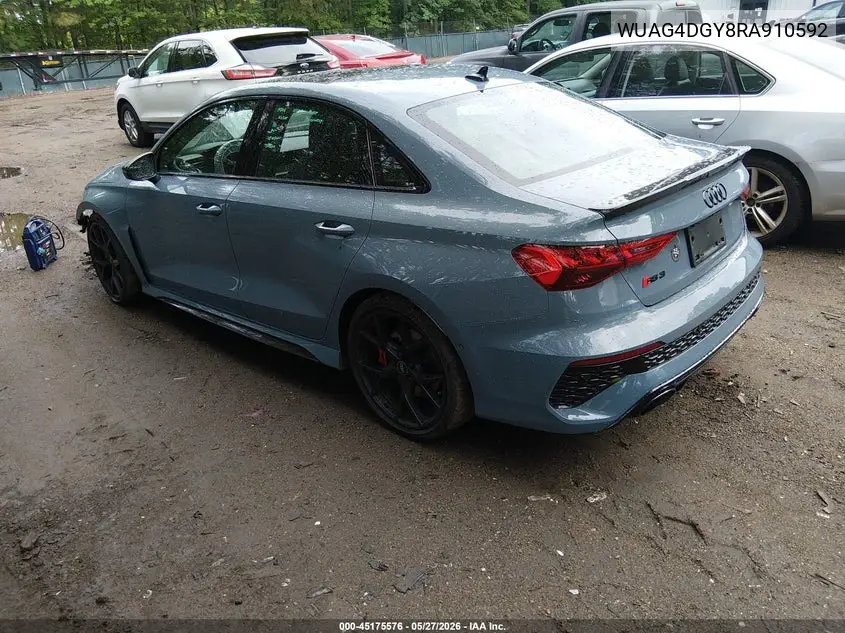 2024 Audi Rs 3 Tfsi Quattro S Tronic VIN: WUAG4DGY8RA910592 Lot: 45175576