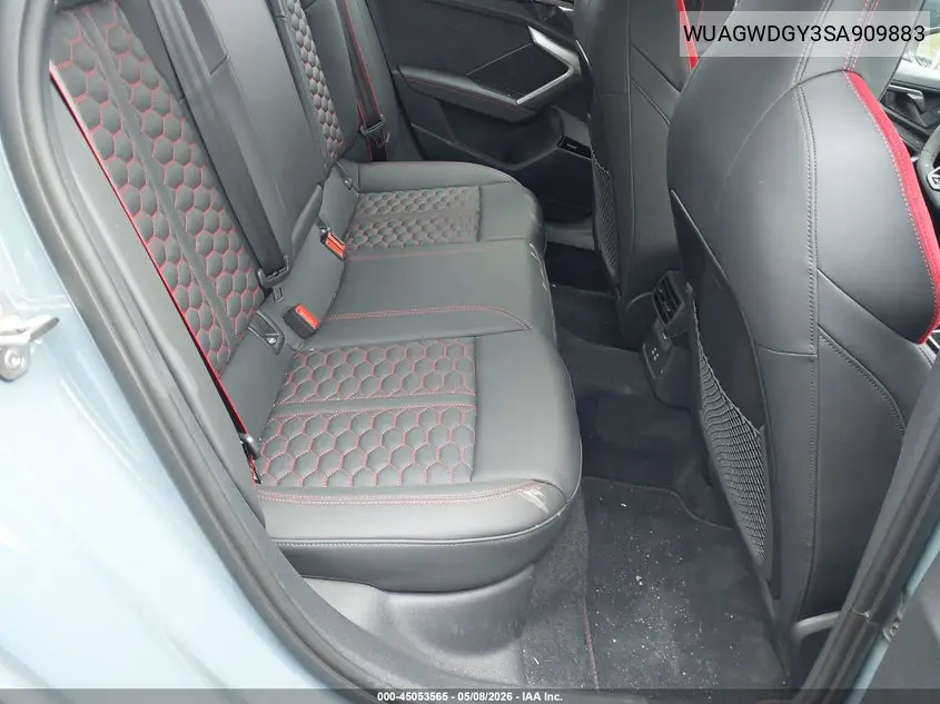 2025 Audi Rs 3 Tfsi Quattro S Tronic VIN: WUAGWDGY3SA909883 Lot: 45053565