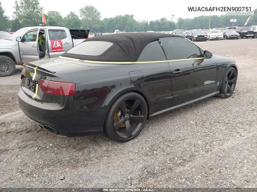 2014 Audi Rs 5 4.2 VIN: WUAC6AFH2EN900751 Lot: 45638112