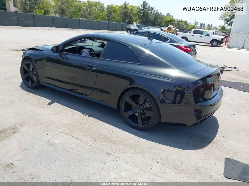 2015 Audi Rs 5 4.2 VIN: WUAC6AFR2FA900458 Lot: 45129128