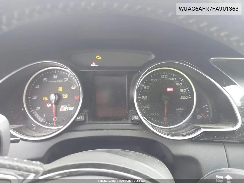 2015 Audi Rs 5 4.2 VIN: WUAC6AFR7FA901363 Lot: 45357089