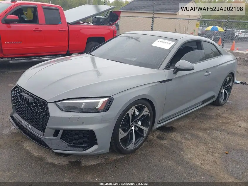 2018 Audi Rs 5 2.9T VIN: WUAPWAF52JA902198 Lot: 45038520