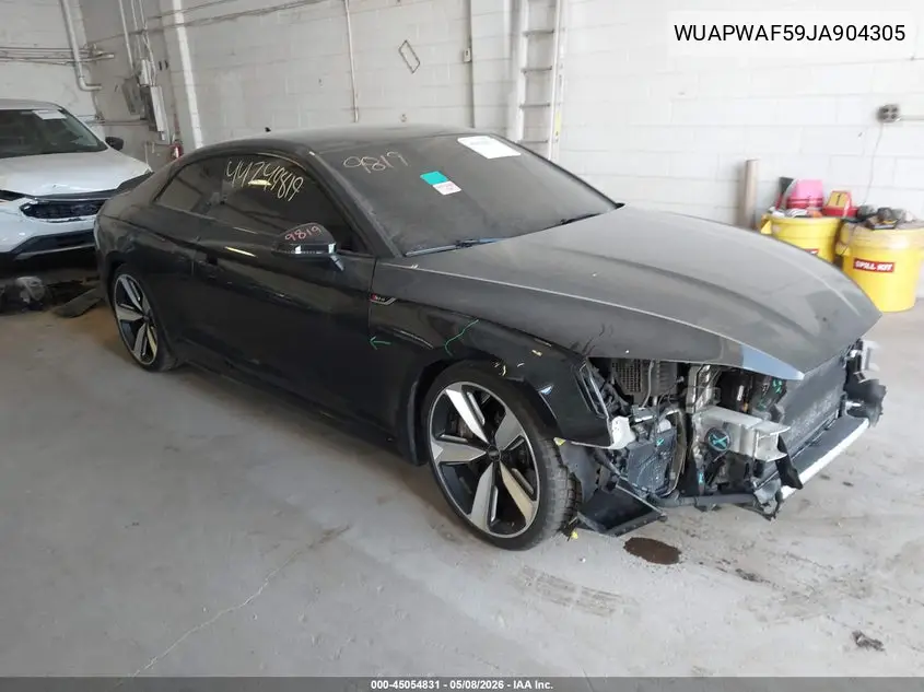 2018 Audi Rs 5 2.9T VIN: WUAPWAF59JA904305 Lot: 45054831