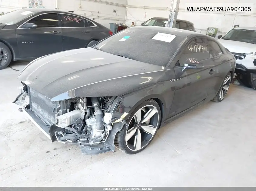 2018 Audi Rs 5 2.9T VIN: WUAPWAF59JA904305 Lot: 45054831