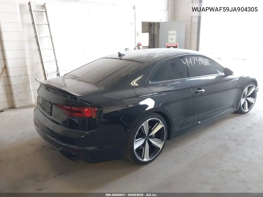 2018 Audi Rs 5 2.9T VIN: WUAPWAF59JA904305 Lot: 45054831