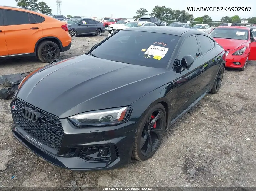 2019 Audi Rs 5 2.9T VIN: WUABWCF52KA902967 Lot: 45037003