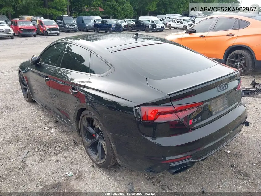 2019 Audi Rs 5 2.9T VIN: WUABWCF52KA902967 Lot: 45037003