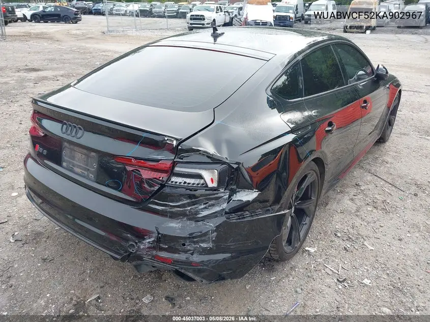 2019 Audi Rs 5 2.9T VIN: WUABWCF52KA902967 Lot: 45037003