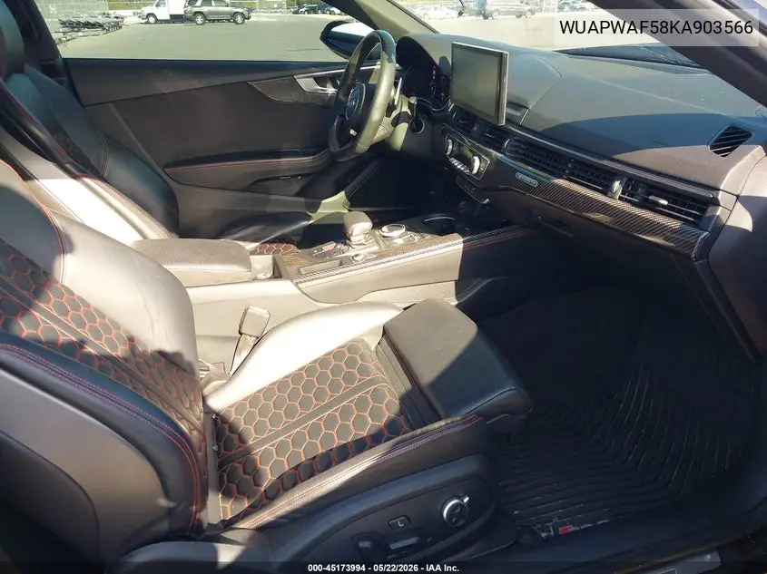 2019 Audi Rs 5 2.9T VIN: WUAPWAF58KA903566 Lot: 45173994