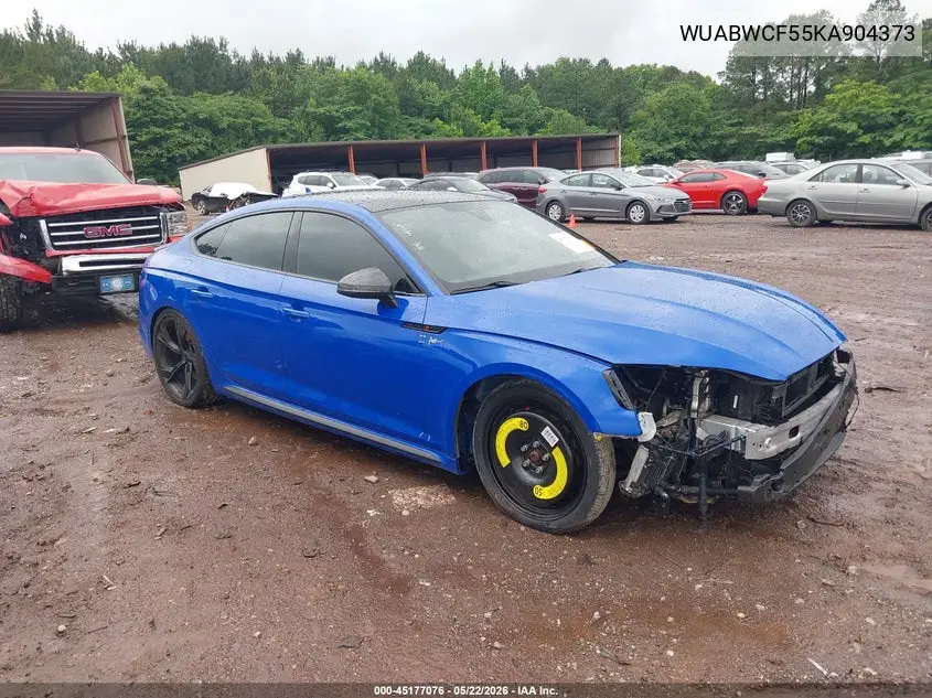 2019 Audi Rs 5 2.9T VIN: WUABWCF55KA904373 Lot: 45177076