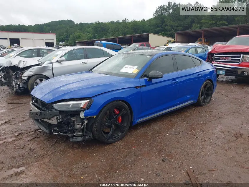 2019 Audi Rs 5 2.9T VIN: WUABWCF55KA904373 Lot: 45177076