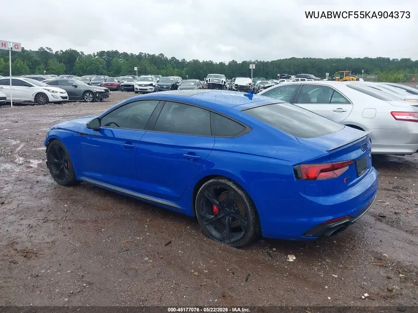 2019 Audi Rs 5 2.9T VIN: WUABWCF55KA904373 Lot: 45177076