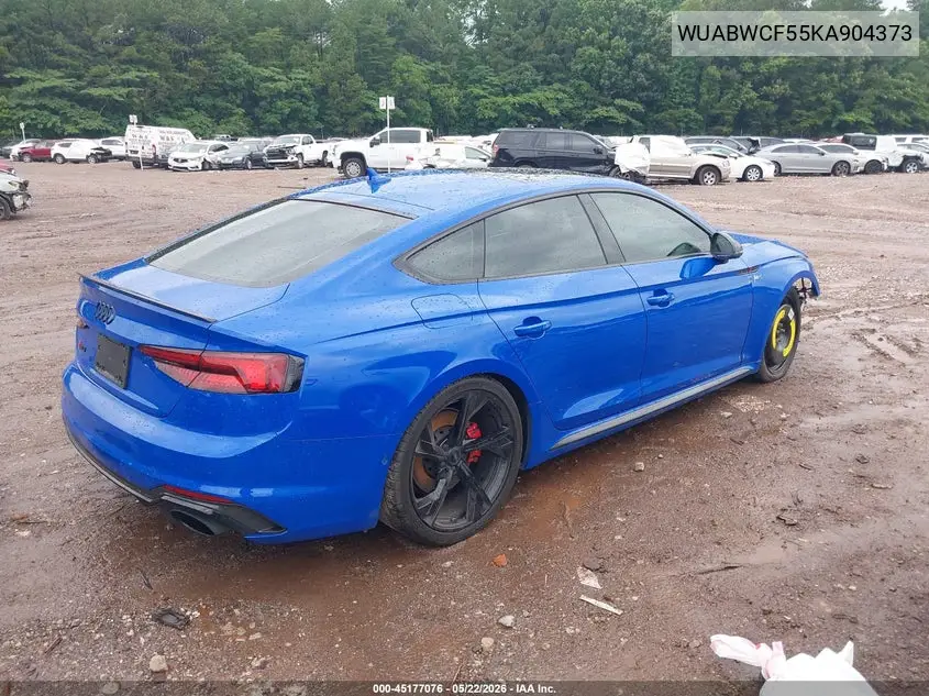 2019 Audi Rs 5 2.9T VIN: WUABWCF55KA904373 Lot: 45177076