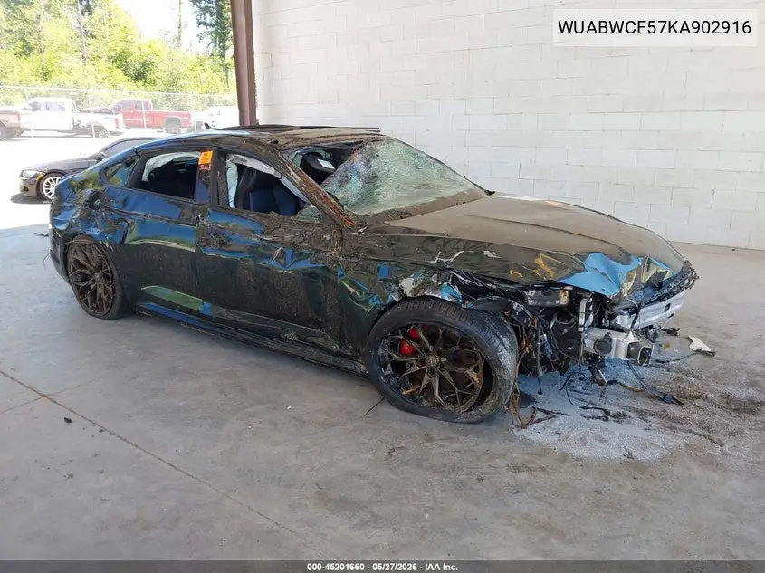 2019 Audi Rs 5 2.9T VIN: WUABWCF57KA902916 Lot: 45201660