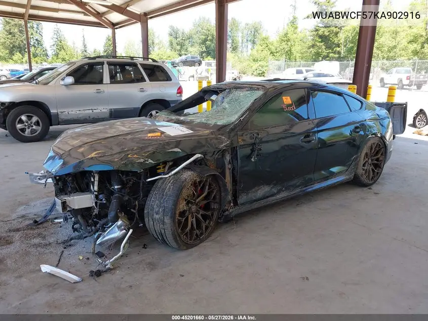 2019 Audi Rs 5 2.9T VIN: WUABWCF57KA902916 Lot: 45201660
