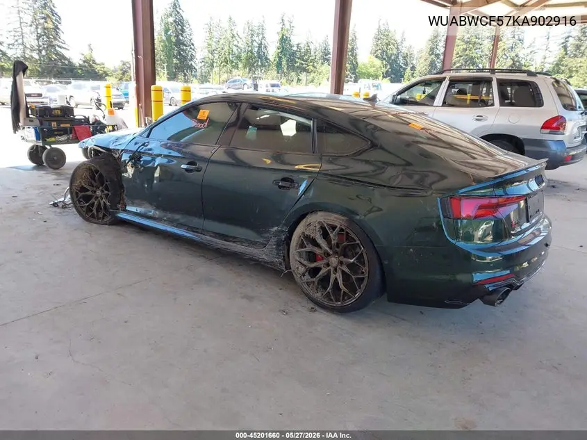 2019 Audi Rs 5 2.9T VIN: WUABWCF57KA902916 Lot: 45201660