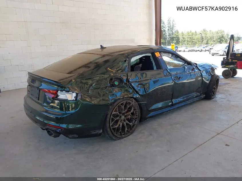 2019 Audi Rs 5 2.9T VIN: WUABWCF57KA902916 Lot: 45201660