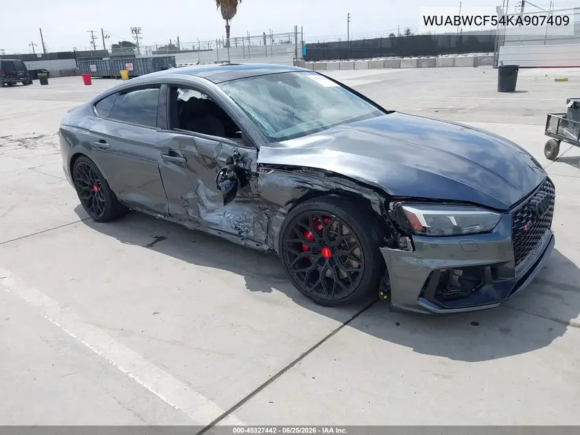 2019 Audi Rs 5 2.9T VIN: WUABWCF54KA907409 Lot: 45327442