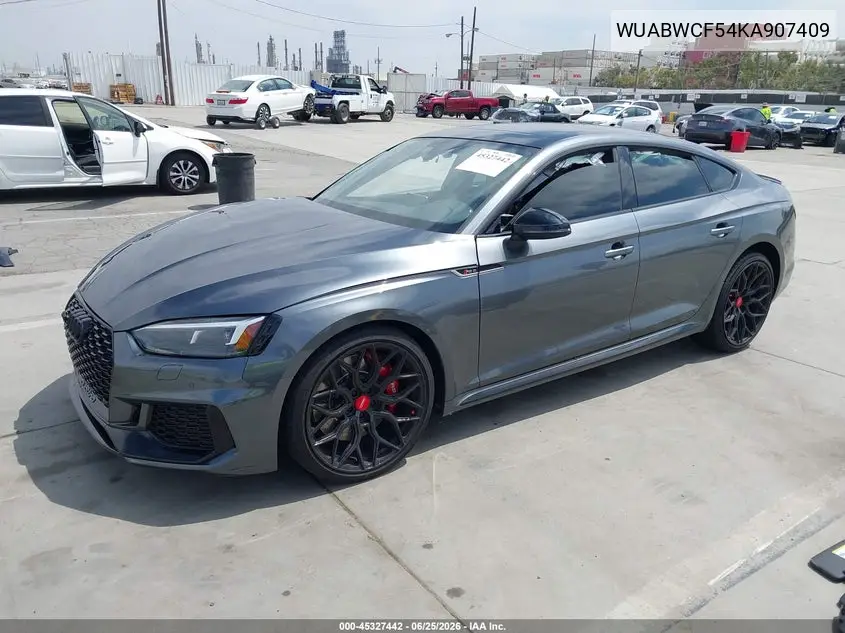 2019 Audi Rs 5 2.9T VIN: WUABWCF54KA907409 Lot: 45327442