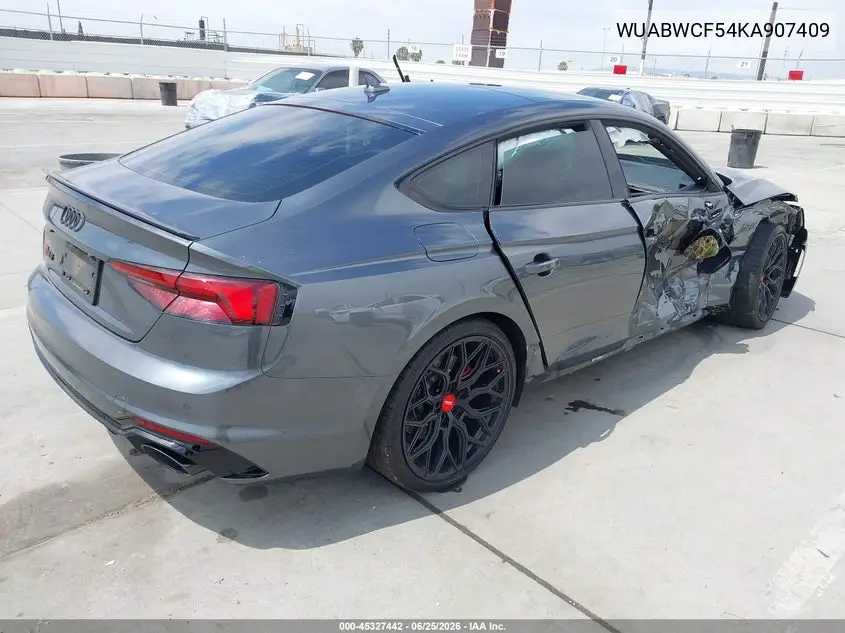 2019 Audi Rs 5 2.9T VIN: WUABWCF54KA907409 Lot: 45327442