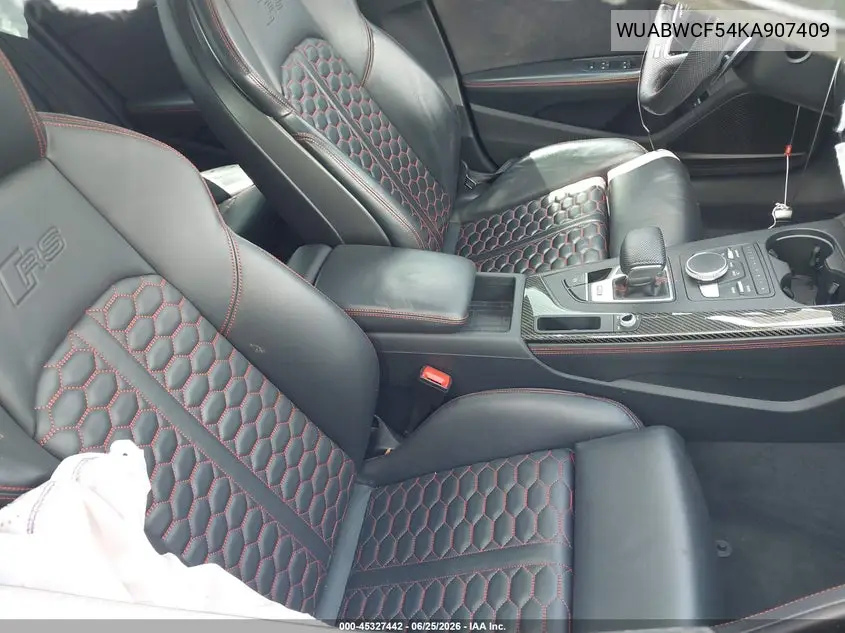 2019 Audi Rs 5 2.9T VIN: WUABWCF54KA907409 Lot: 45327442