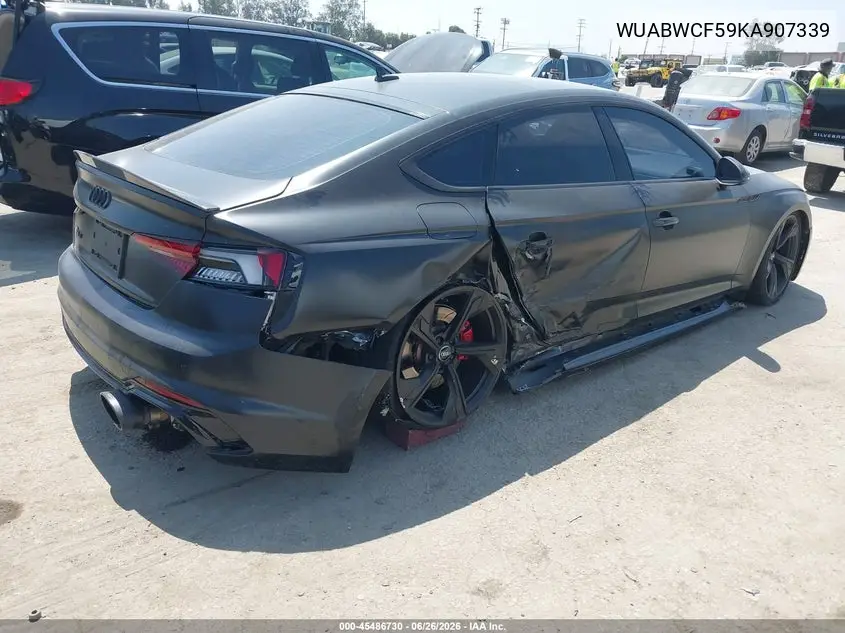 2019 Audi Rs 5 2.9T VIN: WUABWCF59KA907339 Lot: 45486730