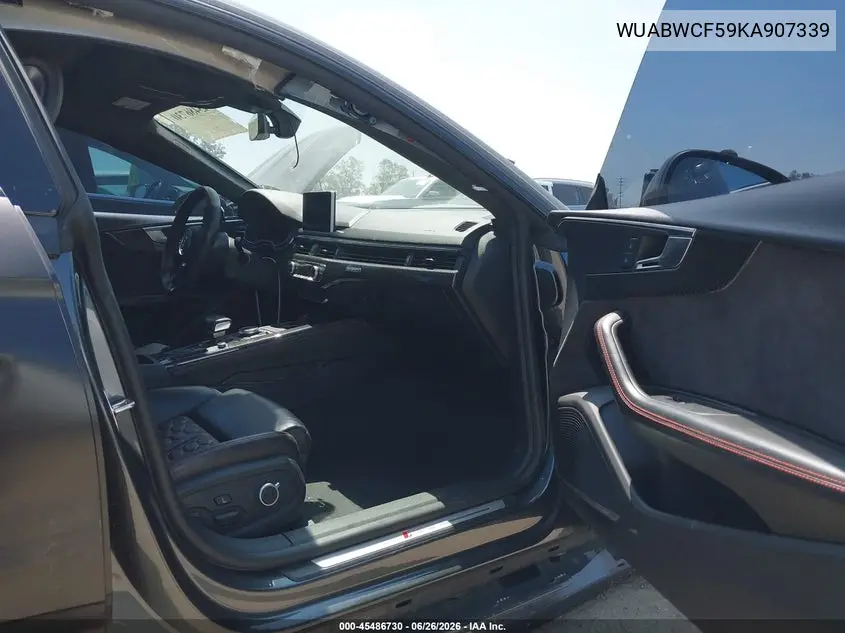 2019 Audi Rs 5 2.9T VIN: WUABWCF59KA907339 Lot: 45486730