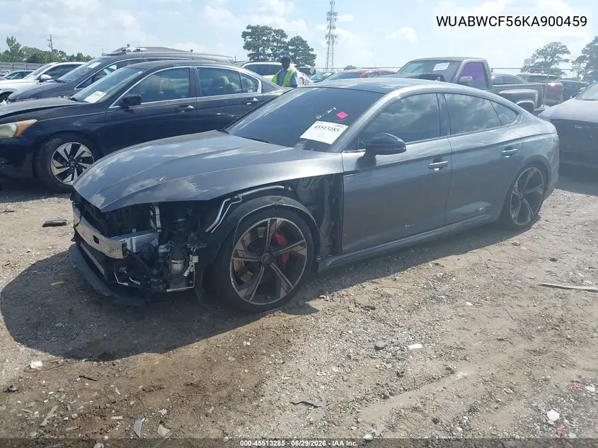 2019 Audi Rs 5 2.9T VIN: WUABWCF56KA900459 Lot: 45513285