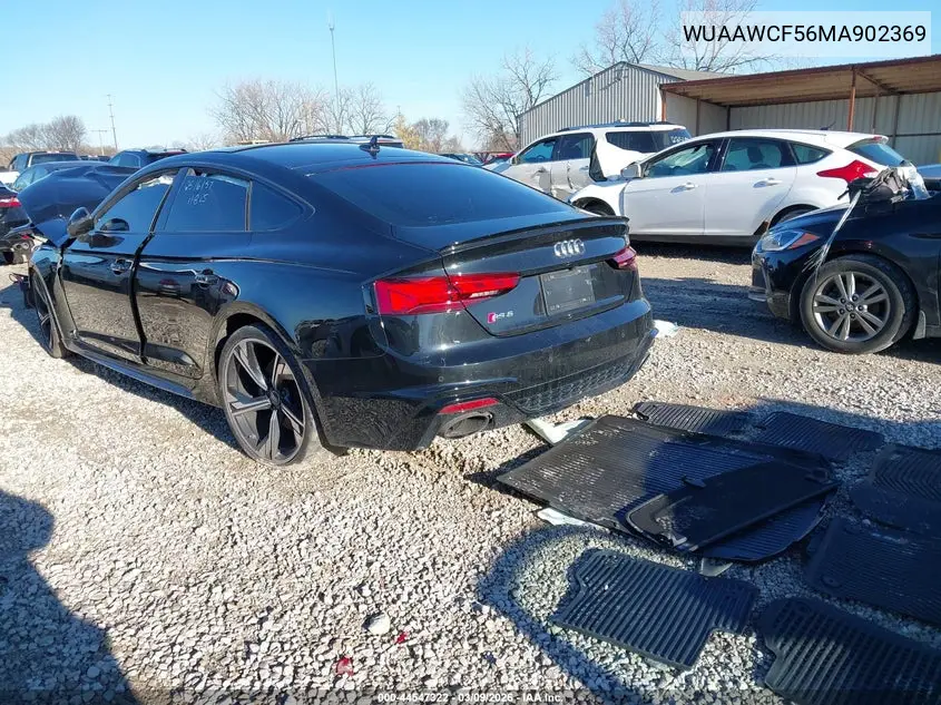 2021 Audi Rs 5 Sportback Tfsi Quattro Tiptronic VIN: WUAAWCF56MA902369 Lot: 44547322